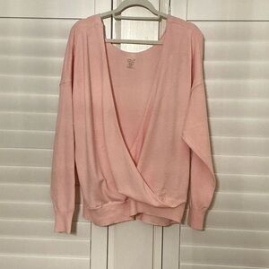 CALIA by Carrie Underwood Blush V-Neck Sweater - Size Large - Super Soft